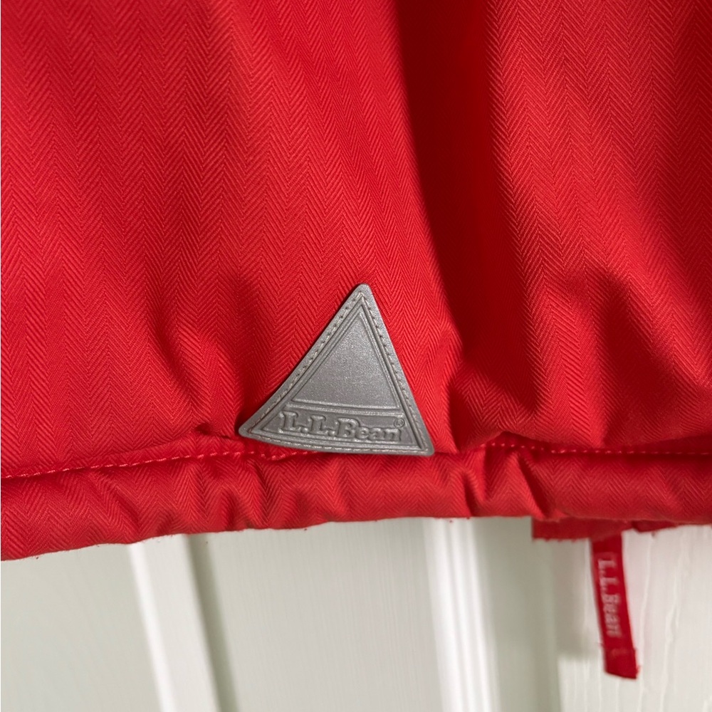 L.L. Bean Kids Jacket Red Fleece Lined Winter Coat Medium Warm Outdoor - Picture 5 of 5